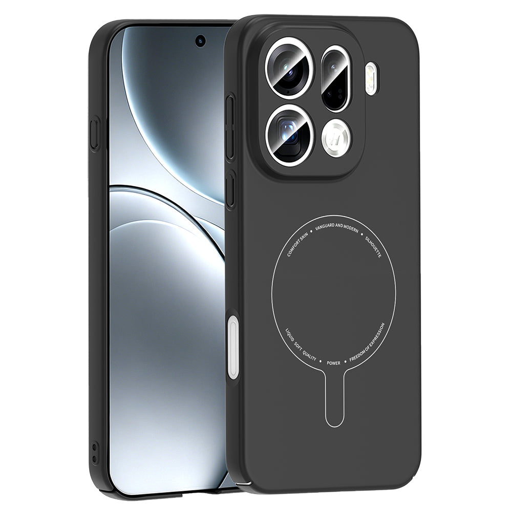 Oppo Find X9 Pro Kılıf M-Safe Şarj Özellikli Kamera Korumalı Zore Elio Sert PC Kapak