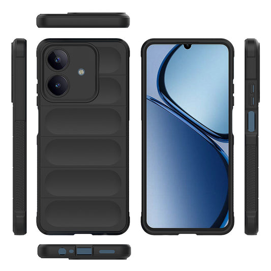 Realme C63 Kılıf Esnek TPU Oyuklu Arka Yüzey Tasarımlı Zore Etnik Silikon Kapak