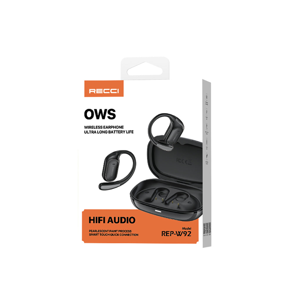 Recci REP-W92 OWS Wireless Hi-Fi Ses Kaliteli Bluetooth v5.3 Kulak İçi Kulaklık