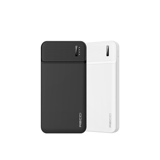 Recci RPB-N16C Ultra İnce Hızlı Şarj Özellikli Led Işık Göstergeli Powerbank 10000mAh