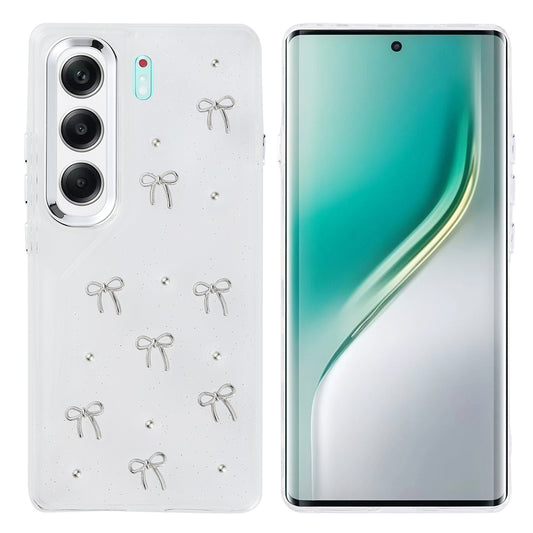 Tecno Camon 40 4G Kılıf Airbag Tasarımlı Simli Şeffaf Zore Kutup Kapak