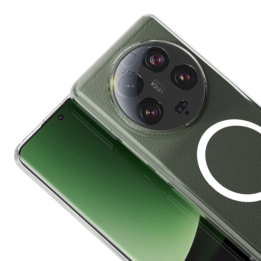 Xiaomi 13 Ultra Kamera Korumalı M-Safe Şarj Özellikli Şeffaf Zore London Sert PC Kapak