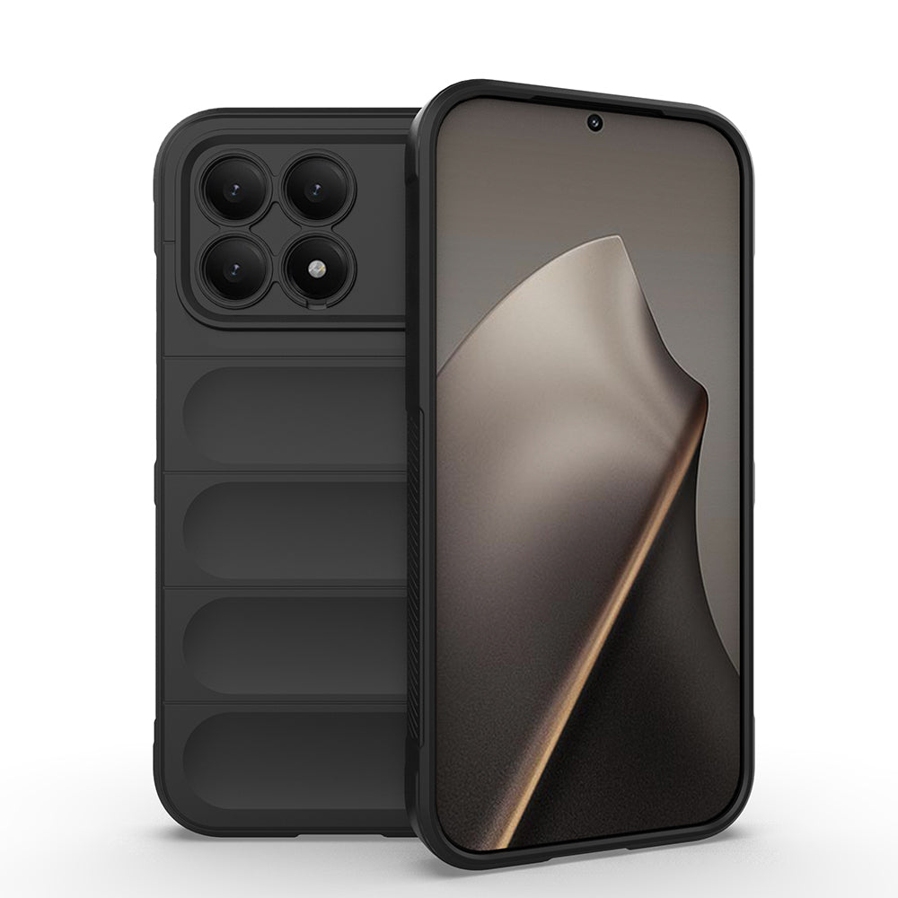 Xiaomi Poco F8 Pro Kılıf Esnek TPU Oyuklu Arka Yüzey Tasarımlı Zore Etnik Silikon Kapak