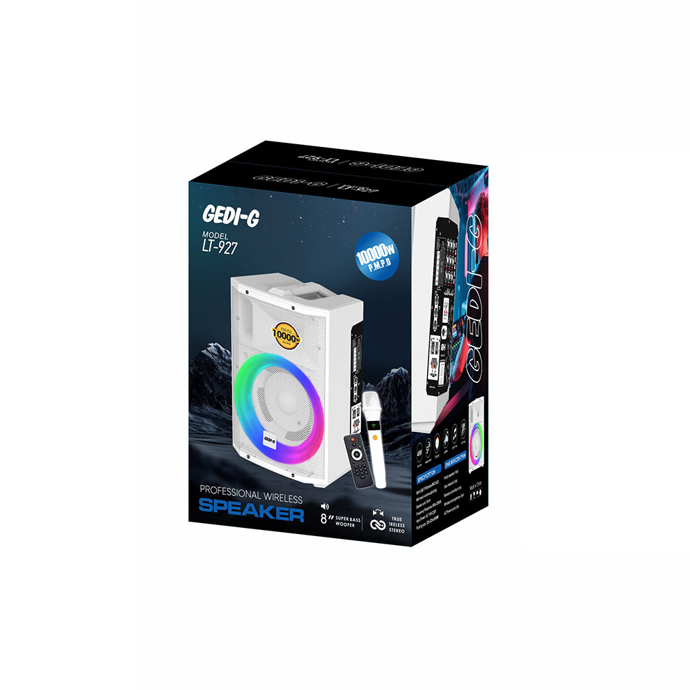 Zore LT-927 Mikrofonlu RGB Işıklı Kumandalı Stereo Bass Kablosuz TWS Karaoke Hoparlör Speaker