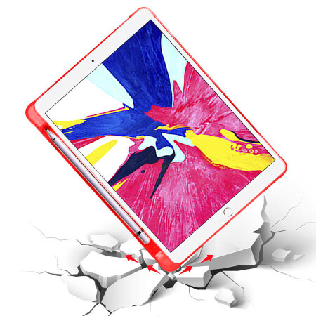 Apple iPad 10.2 2021 (9.Nesil) Kılıf Zore Tri Folding Kalem Bölmeli Standlı Kılıf - 12