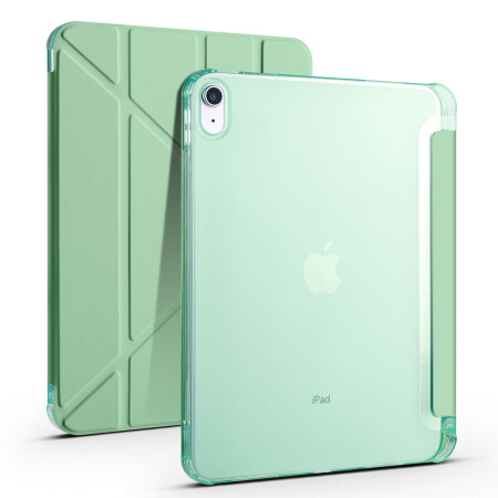 Apple iPad 10.9 2022 (10.Nesil) Kılıf Zore Tri Folding Kalem Bölmeli Standlı Kılıf - 10