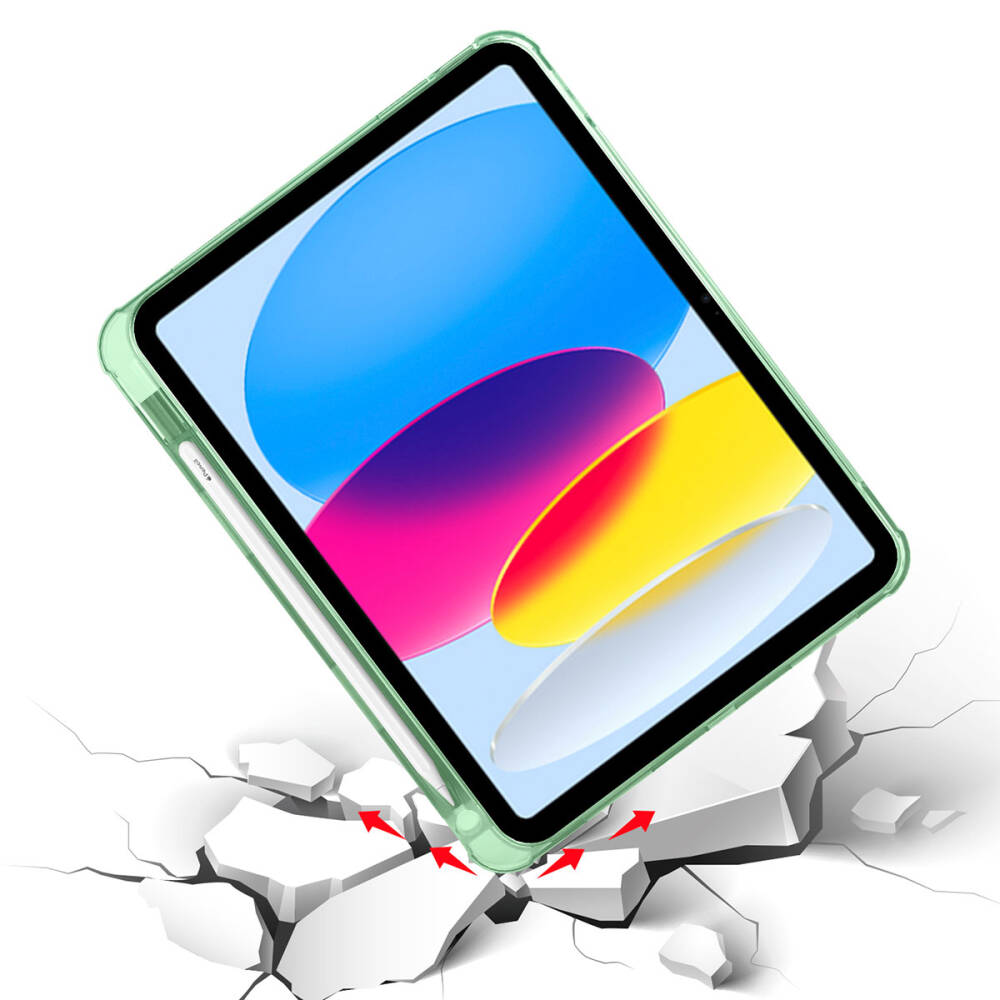 Apple iPad 10.9 2022 (10.Nesil) Kılıf Zore Tri Folding Kalem Bölmeli Standlı Kılıf - 12