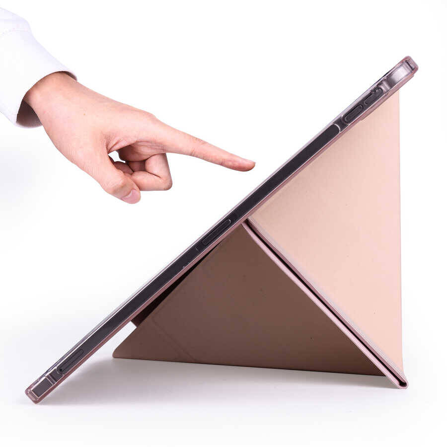 Apple iPad Air 10.9 2020 (4.Nesil) Kılıf Zore Tri Folding Kalem Bölmeli Standlı Kılıf - 7