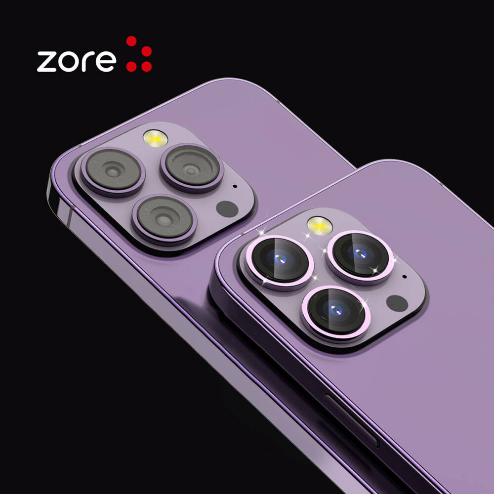 Apple iPhone 12 Pro Max Zore CL-12 Premium Safir Parmak İzi Bırakmayan Anti-Reflective Kamera Lens Koruyucu - 10