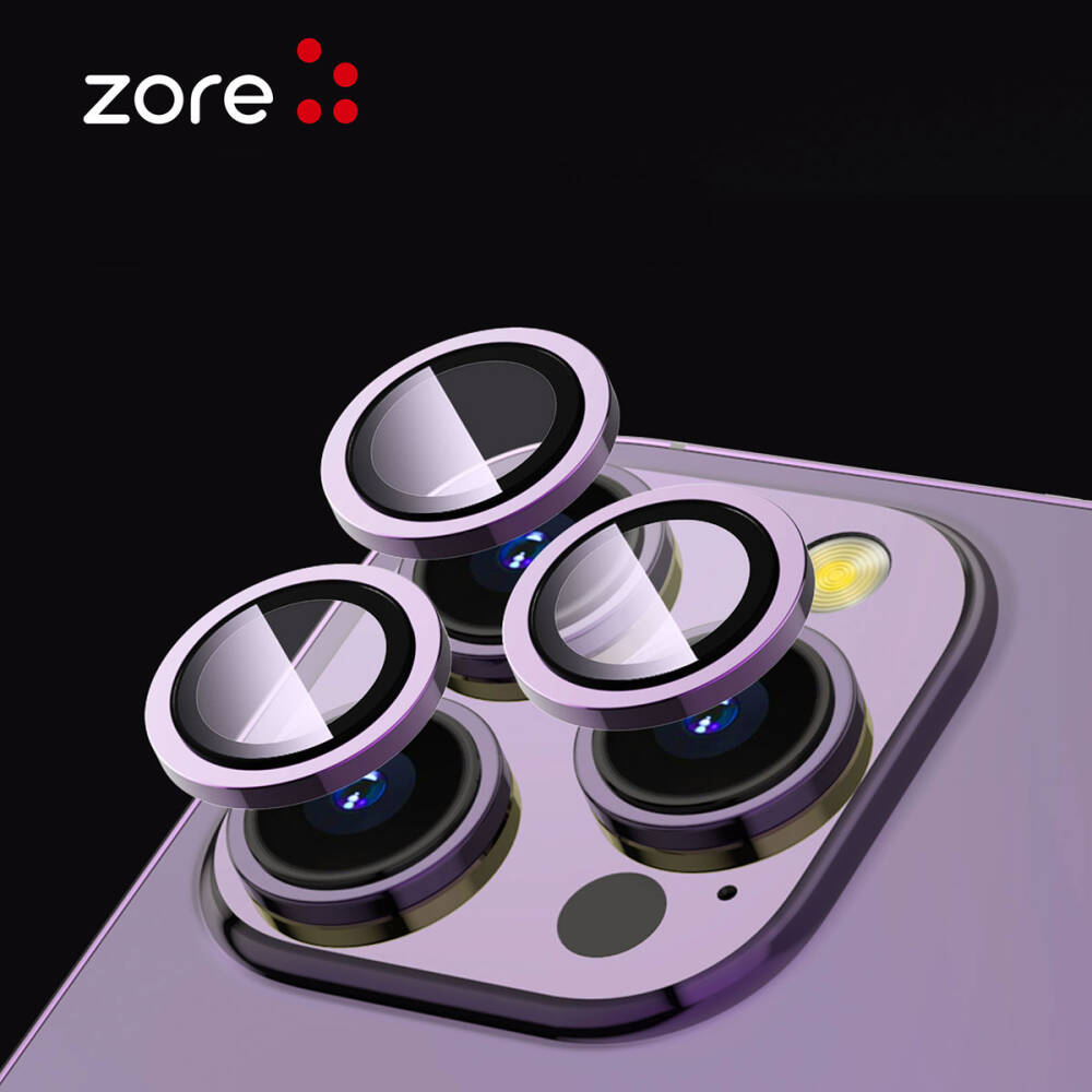 Apple iPhone 13 Pro Zore CL-12 Premium Safir Parmak İzi Bırakmayan Anti-Reflective Kamera Lens Koruyucu - 14