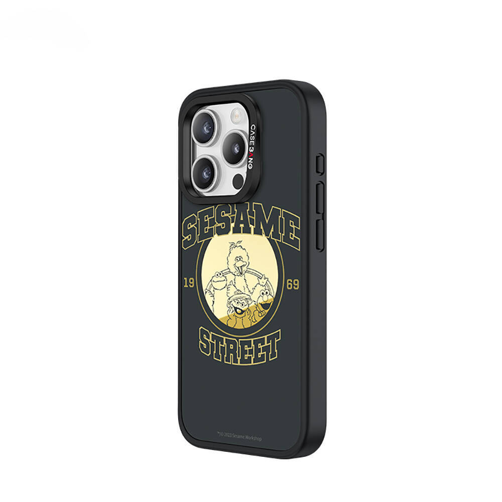 Apple iPhone 14 Pro Kılıf Magsafe Şarj Özellikli Ayrılabilir Arka Panel Sesame Street Protective Case Kapak - 3