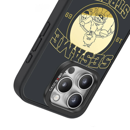 Apple iPhone 14 Pro Kılıf Magsafe Şarj Özellikli Ayrılabilir Arka Panel Sesame Street Protective Case Kapak - 5