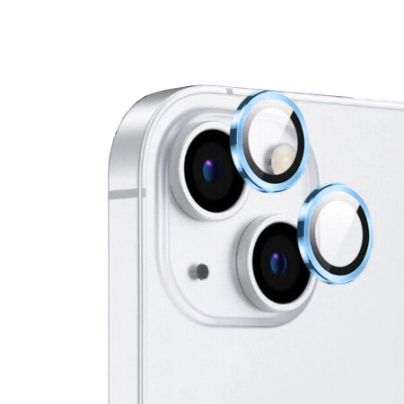 Apple iPhone 14 Zore CL-12 Premium Safir Parmak İzi Bırakmayan Anti-Reflective Kamera Lens Koruyucu - 5
