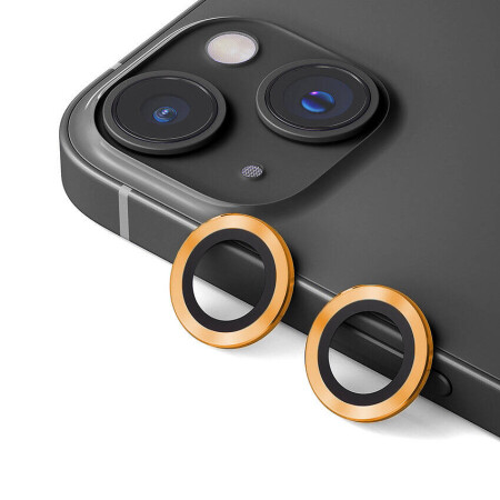 Apple iPhone 14 Zore CL-12 Premium Safir Parmak İzi Bırakmayan Anti-Reflective Kamera Lens Koruyucu - 1