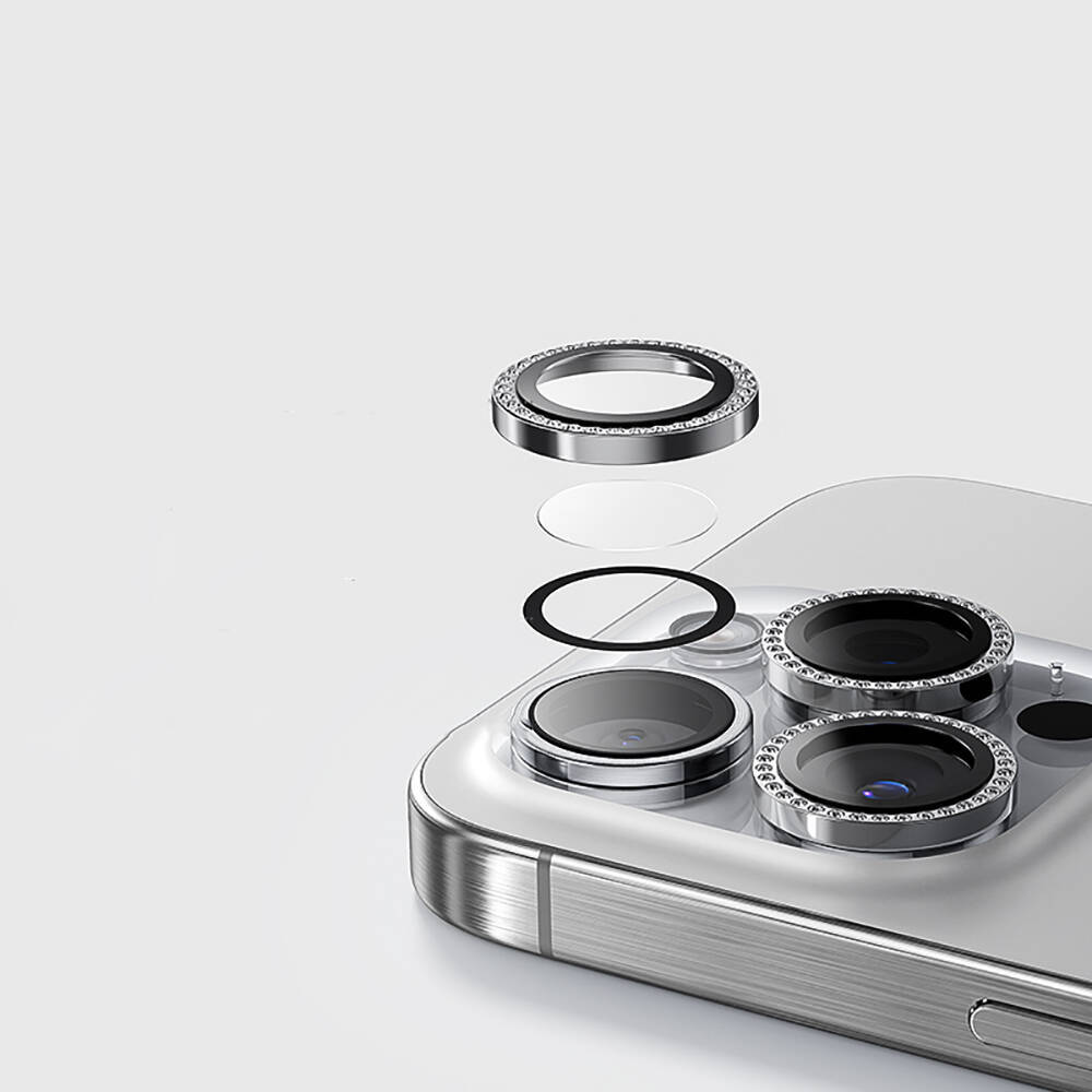 Apple iPhone 15 Casebang Gem Kamera Lens Koruyucu - 3
