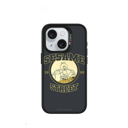 Apple iPhone 15 Kılıf Magsafe Şarj Özellikli Ayrılabilir Arka Panel Sesame Street Protective Case Kapak - 1