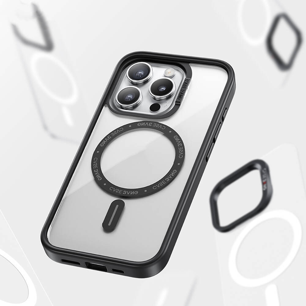 Apple iPhone 15 Pro Kılıf Magsafe Şarj Özellikli Casebang Body Frame Kapak - 1