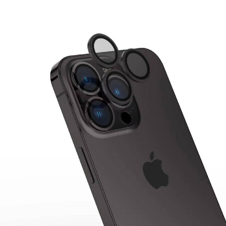 Apple iPhone 15 Pro Max Zore CL-15 Parmak İzi Bırakmayan Anti-Reflective Kamera Lens Koruyucu - 4