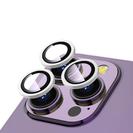 Apple iPhone 15 Pro Zore CL-12 Premium Safir Parmak İzi Bırakmayan Anti-Reflective Kamera Lens Koruyucu - 5