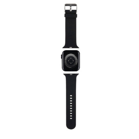 Apple Watch 7 45mm Karl Lagerfeld Orjinal Lisanslı İkonik Karl Head Logolu Silikon Kordon - 4