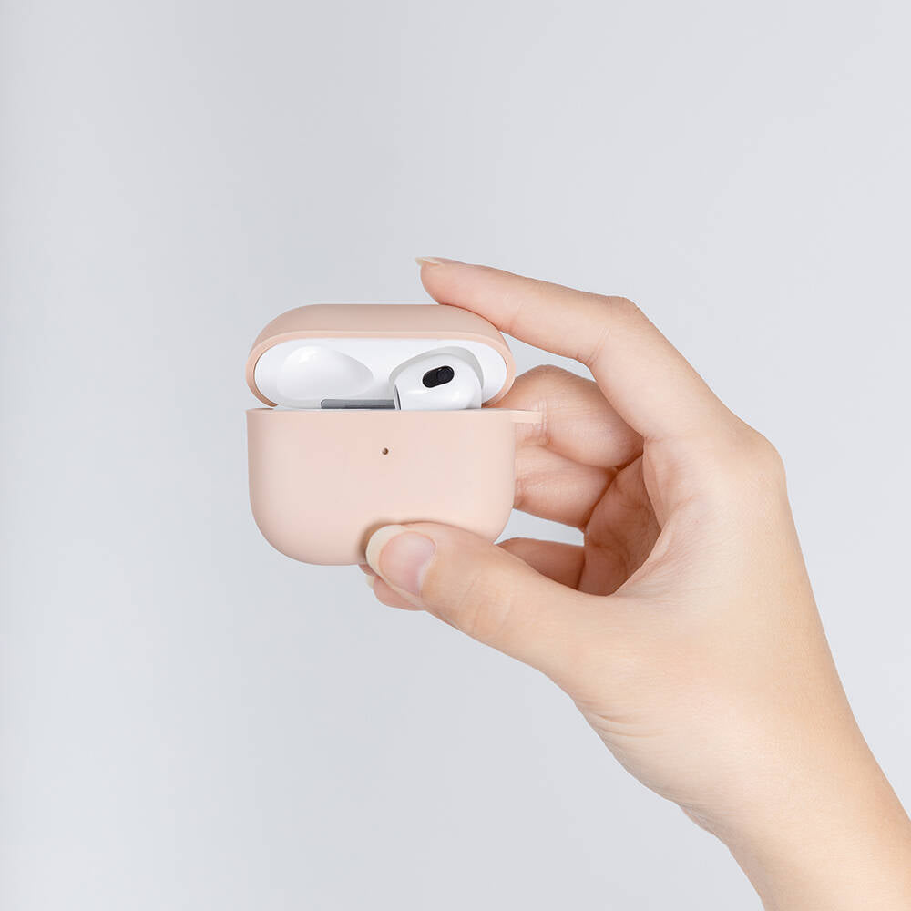 Airpods 3. Nesil Kılıf Yumuşak Dokunuşlu Likit Silikon Tasarımlı Lisanslı Switcheasy Skin Kapak