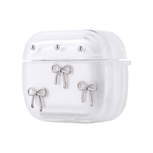 Apple Airpods 3. Nesil Zore Airbag 44 Airbag Tasarımlı Simli Şeffaf Kutup Kılıf