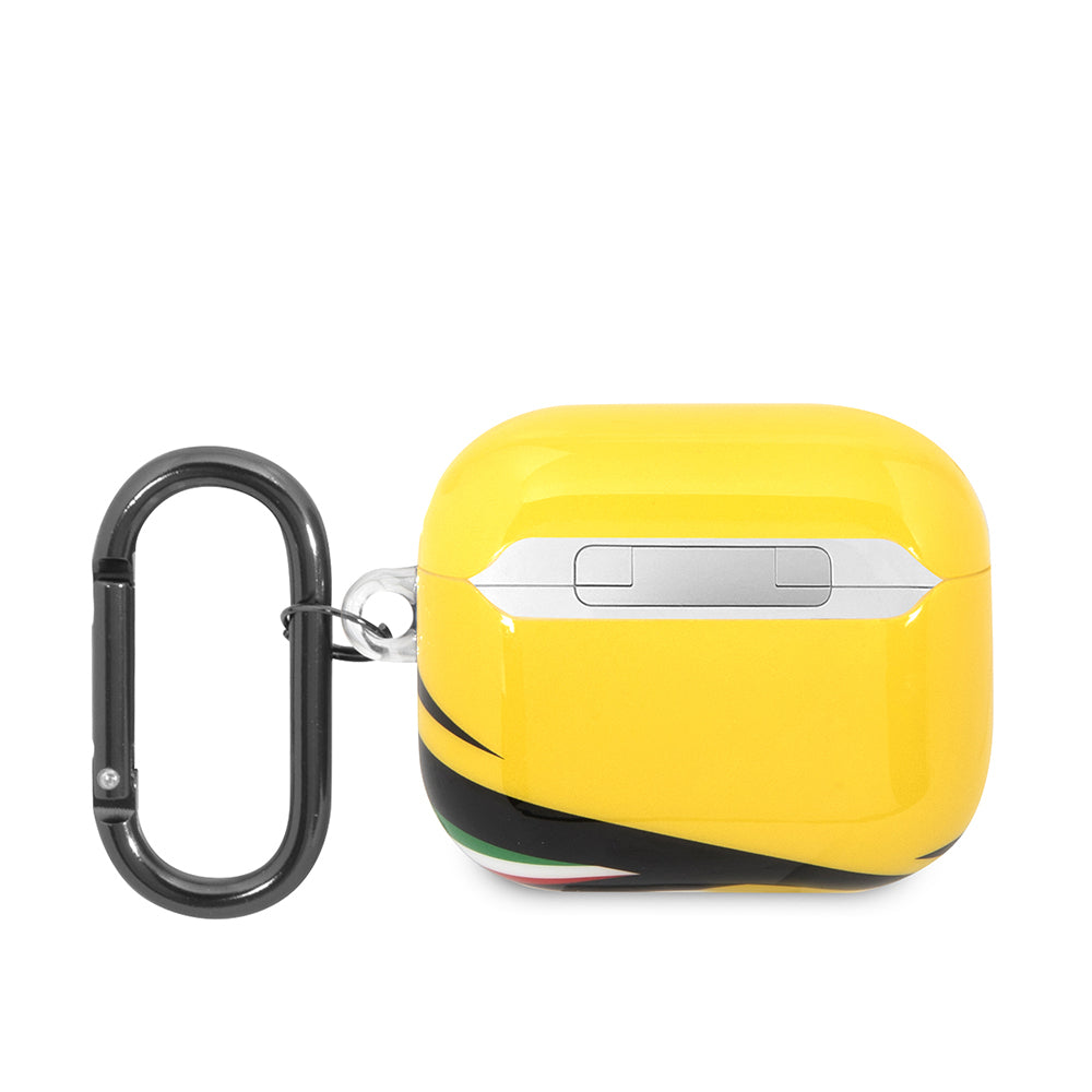 Airpods 3.Nesil Kılıf Ferrari Orjinal Lisanslı IML Baskılı Klasik Logolu TPU Kılıf