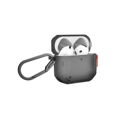 Airpods 4 Kılıf Airbagli Yivli Köşe Tasarımlı 360 Derece Tam Koruma Skinarma Mecha CE Kılıf