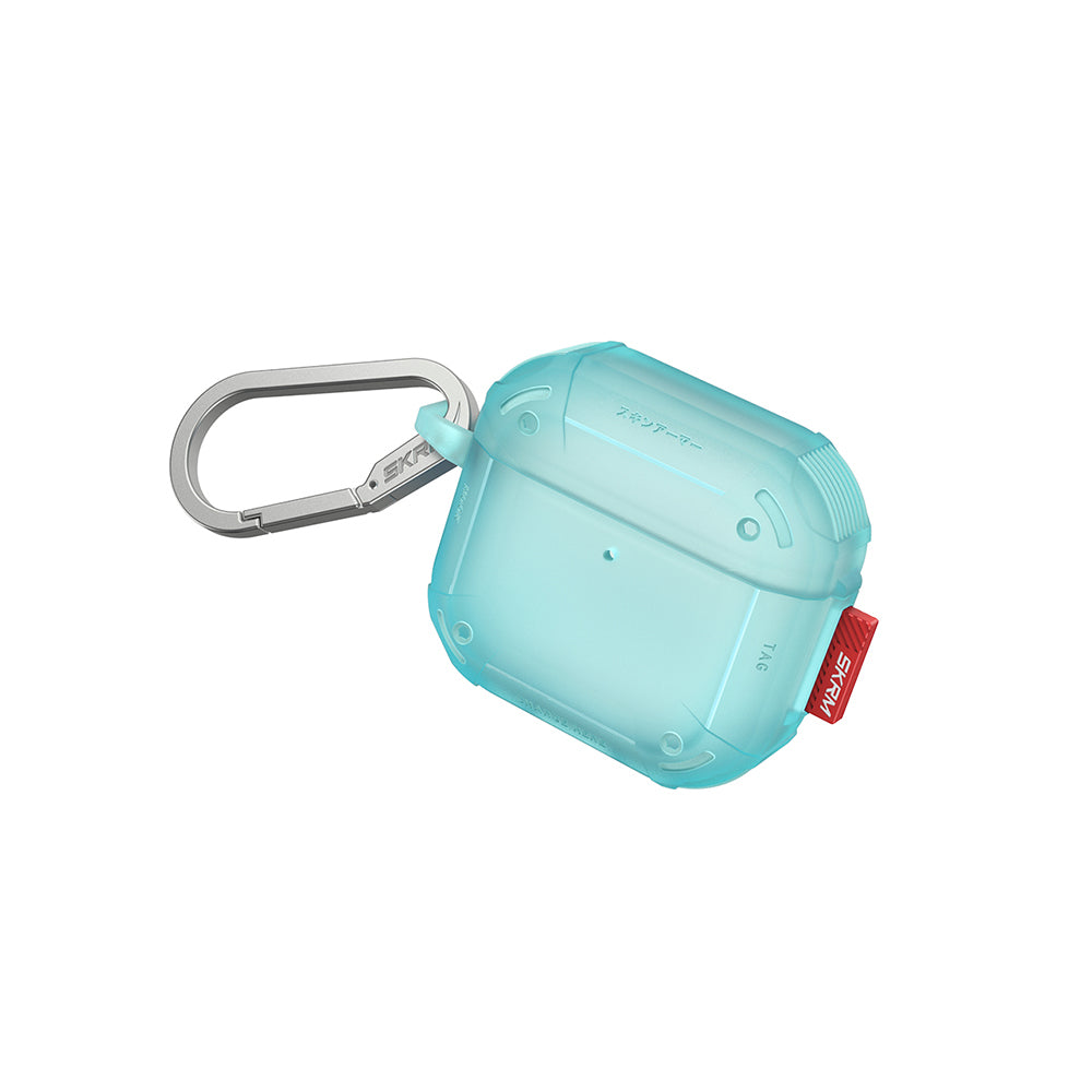 Airpods 4 Kılıf Airbagli Yivli Köşe Tasarımlı 360 Derece Tam Koruma Skinarma Mecha CE Kılıf