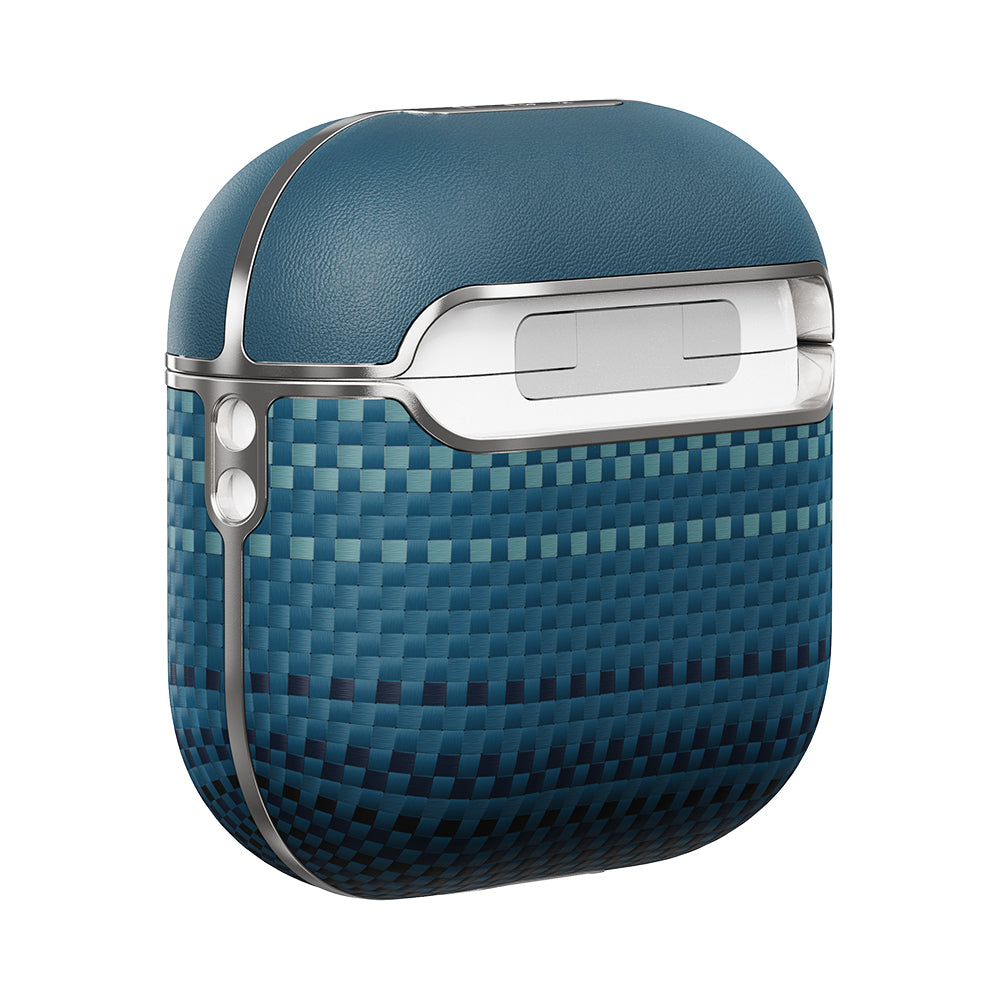 Airpods 4 Kılıf Aramid Fiber Pitaka Tactile Woven Sunset-Moonrise Serisi Kapak