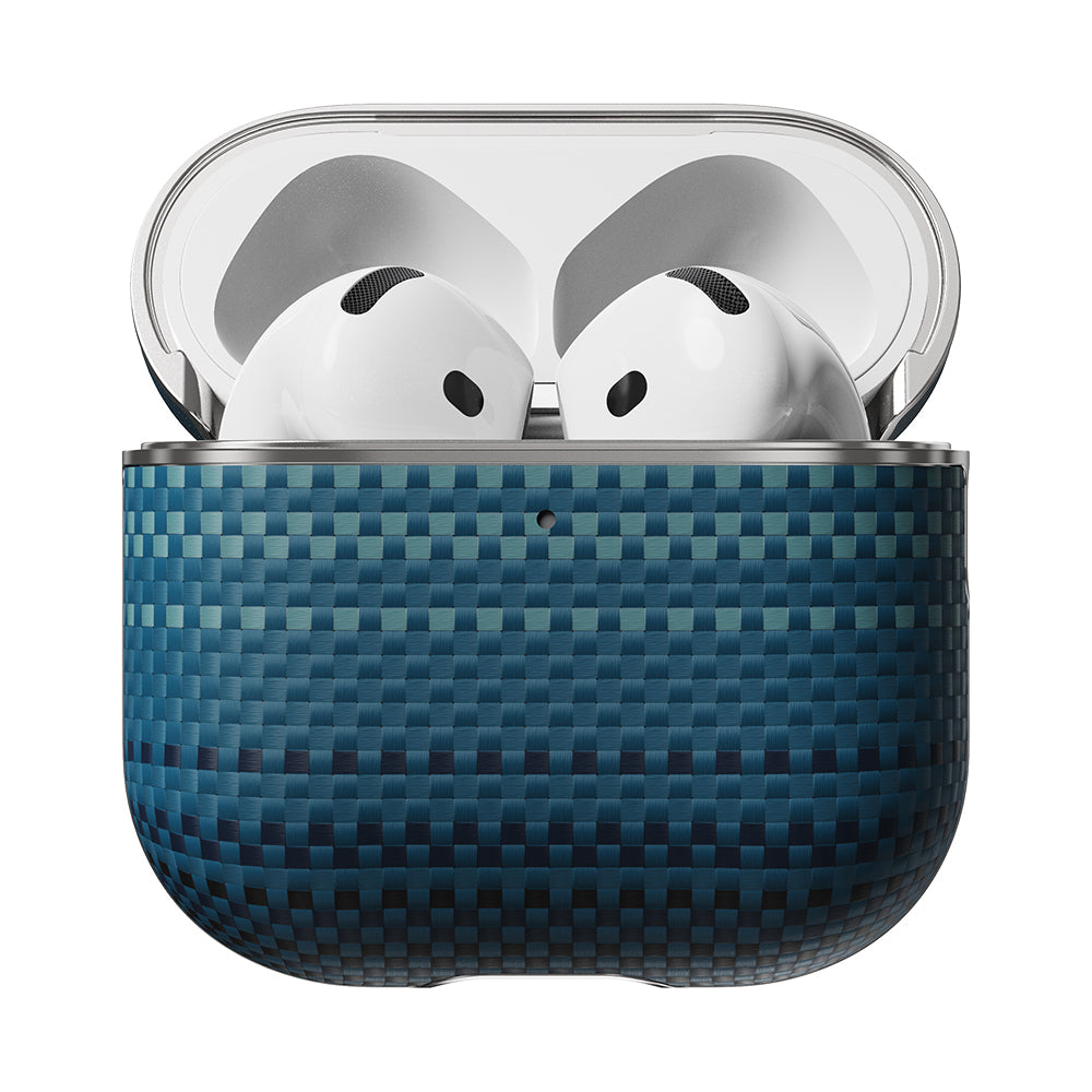 Airpods 4 Kılıf Aramid Fiber Pitaka Tactile Woven Sunset-Moonrise Serisi Kapak