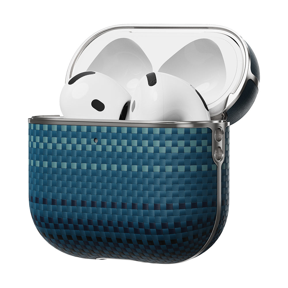 Airpods 4 Kılıf Aramid Fiber Pitaka Tactile Woven Sunset-Moonrise Serisi Kapak