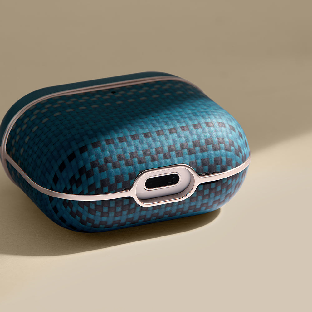 Airpods 4 Kılıf Aramid Fiber Pitaka Tactile Woven Sunset-Moonrise Serisi Kapak