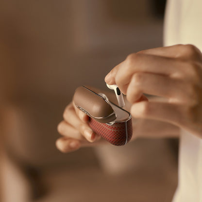 Airpods 4 Kılıf Aramid Fiber Pitaka Tactile Woven Sunset-Moonrise Serisi Kapak