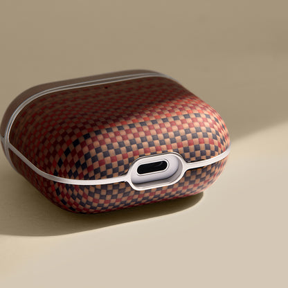Airpods 4 Kılıf Aramid Fiber Pitaka Tactile Woven Sunset-Moonrise Serisi Kapak