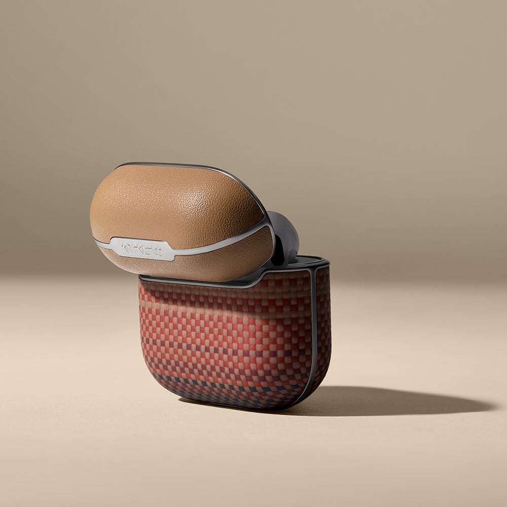 Airpods 4 Kılıf Aramid Fiber Pitaka Tactile Woven Sunset-Moonrise Serisi Kapak