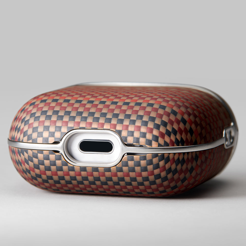Airpods 4 Kılıf Aramid Fiber Pitaka Tactile Woven Sunset-Moonrise Serisi Kapak