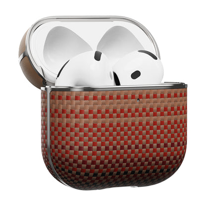 Airpods 4 Kılıf Aramid Fiber Pitaka Tactile Woven Sunset-Moonrise Serisi Kapak