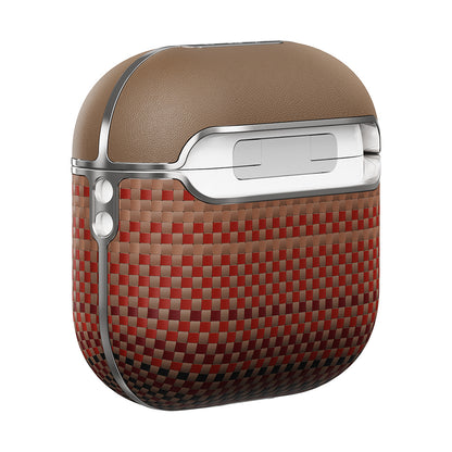 Airpods 4 Kılıf Aramid Fiber Pitaka Tactile Woven Sunset-Moonrise Serisi Kapak