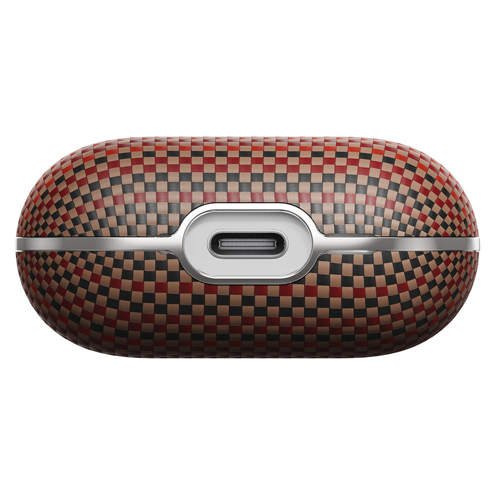 Airpods 4 Kılıf Aramid Fiber Pitaka Tactile Woven Sunset-Moonrise Serisi Kapak