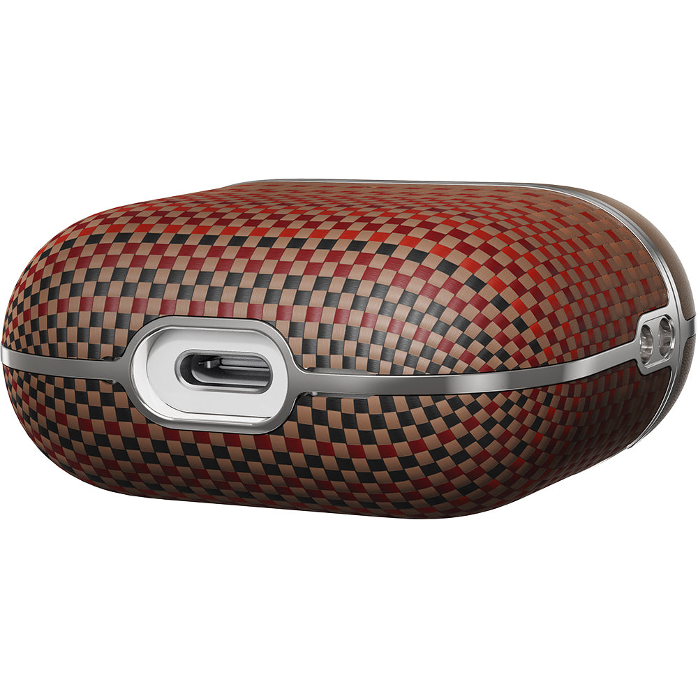 Airpods 4 Kılıf Aramid Fiber Pitaka Tactile Woven Sunset-Moonrise Serisi Kapak