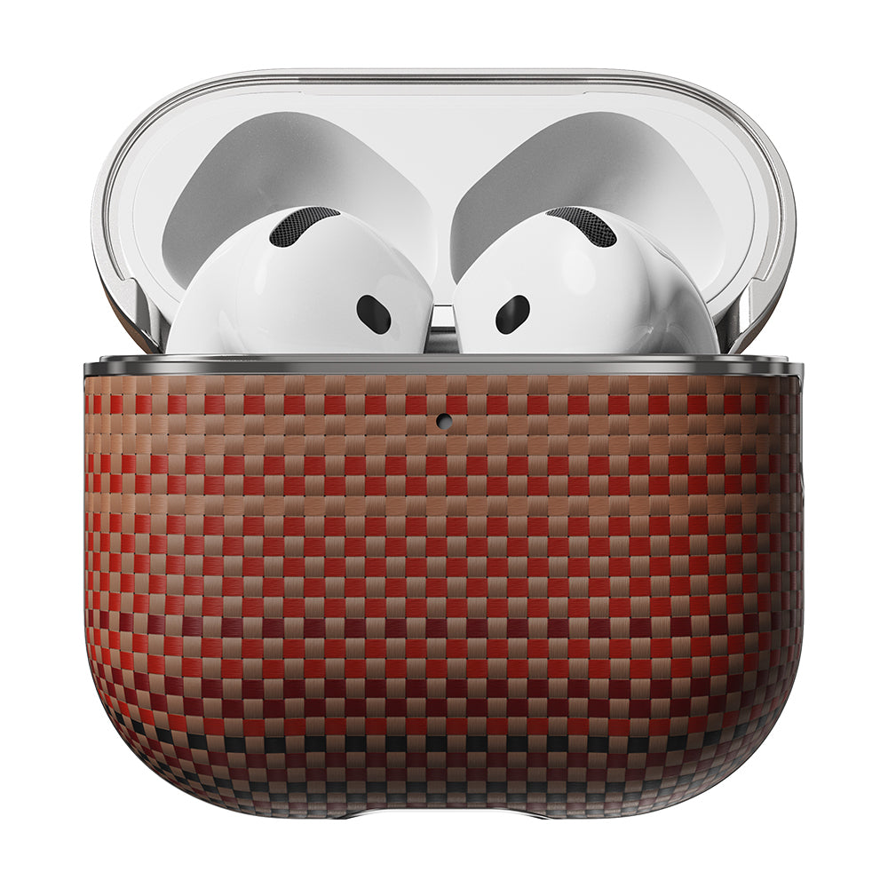 Airpods 4 Kılıf Aramid Fiber Pitaka Tactile Woven Sunset-Moonrise Serisi Kapak