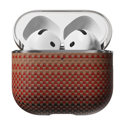 Airpods 4 Kılıf Aramid Fiber Pitaka Tactile Woven Sunset-Moonrise Serisi Kapak