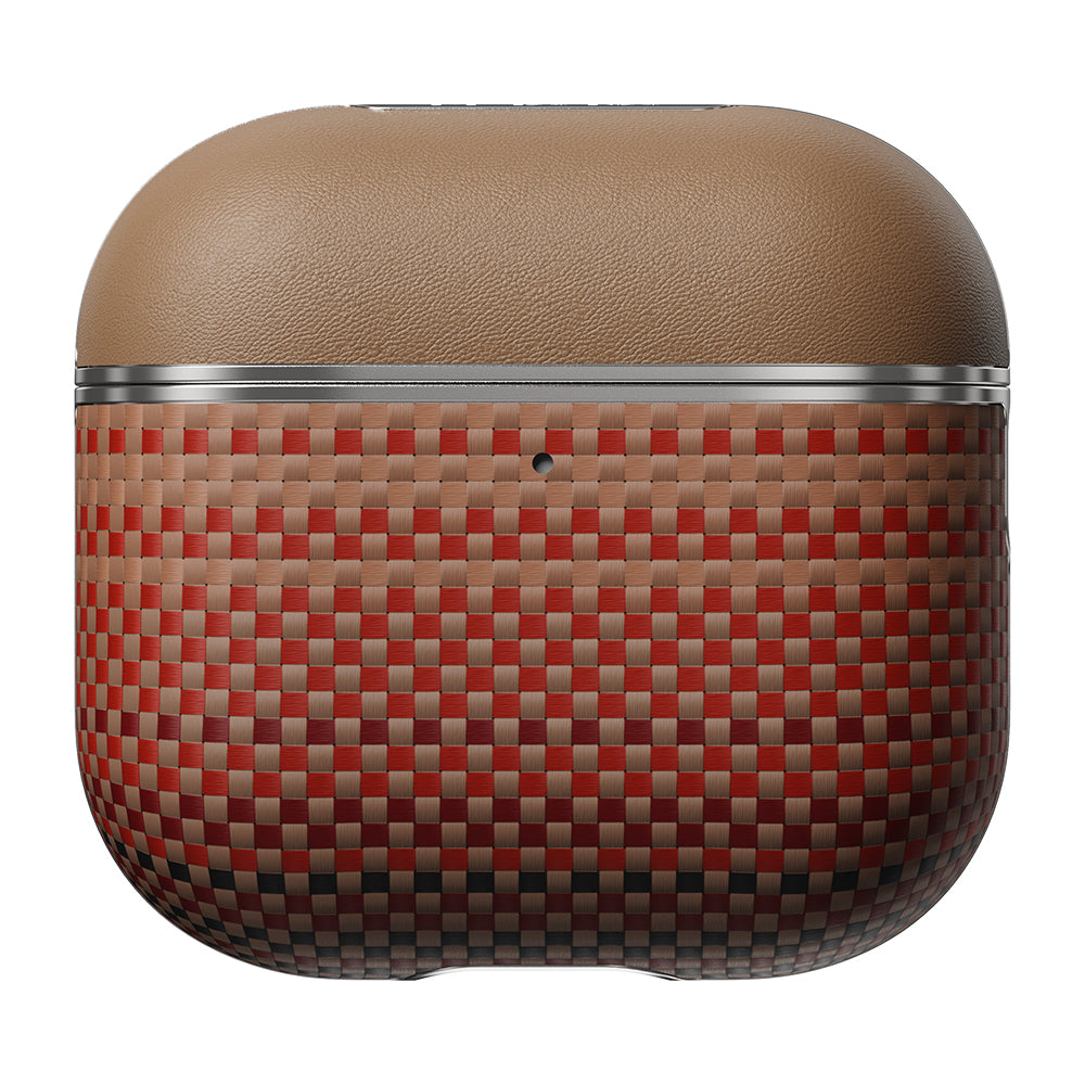 Airpods 4 Kılıf Aramid Fiber Pitaka Tactile Woven Sunset-Moonrise Serisi Kapak