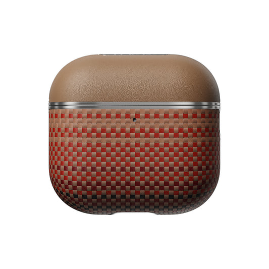 Airpods 4 Kılıf Aramid Fiber Pitaka Tactile Woven Sunset-Moonrise Serisi Kapak