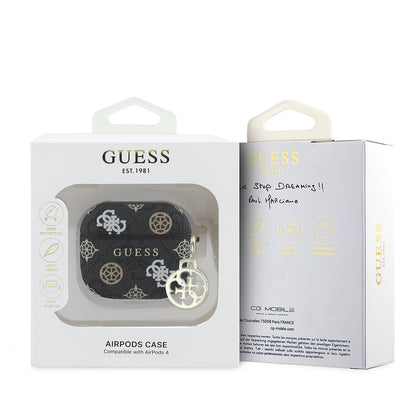 Airpods 4 Kılıf Guess Orjinal Lisanslı 4G Desenli Yazı Logolu Peony Kapak