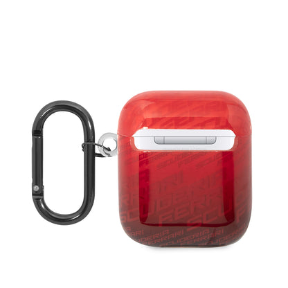 Airpods Kılıf Ferrari Orjinal Lisanslı IML Baskılı Klasik Logolu SF Desenli TPU Kılıf