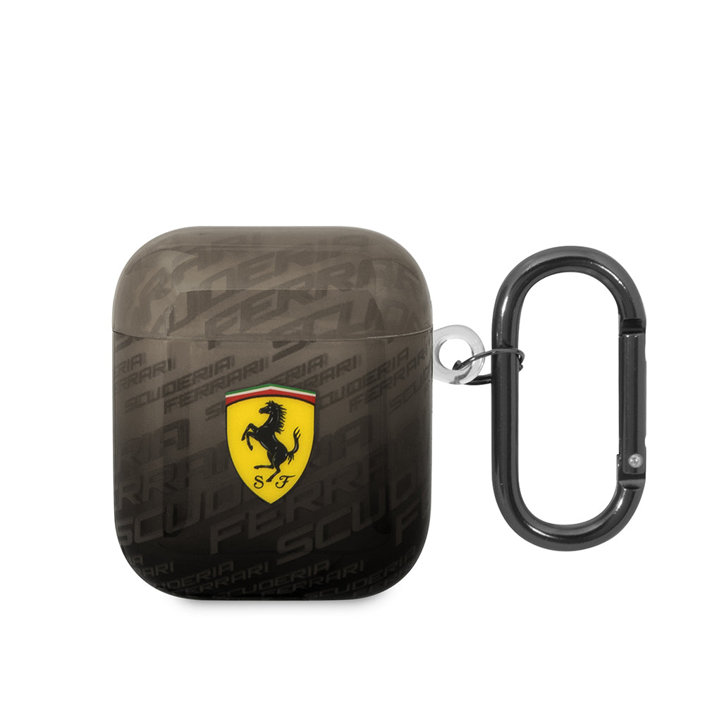 Airpods Kılıf Ferrari Orjinal Lisanslı IML Baskılı Klasik Logolu SF Desenli TPU Kılıf