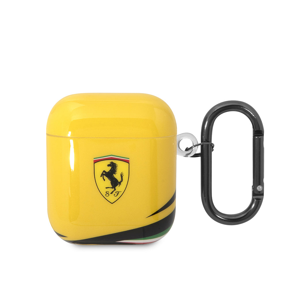 Airpods Kılıf Ferrari Orjinal Lisanslı IML Baskılı Klasik Logolu TPU Kılıf