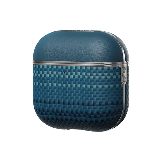 Airpods Pro 2 Kılıf Aramid Fiber Pitaka Tactile Woven Sunset-Moonrise Serisi Kapak